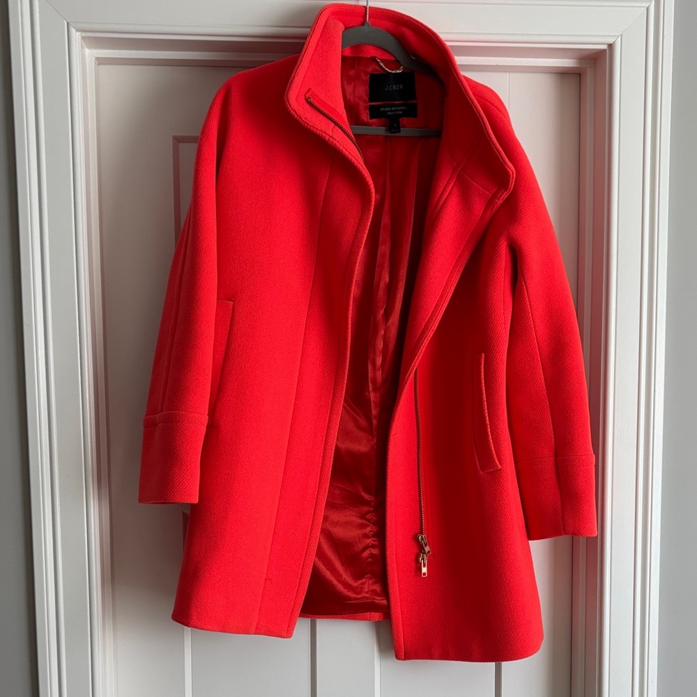 J. Crew Women's neon orange Coat
